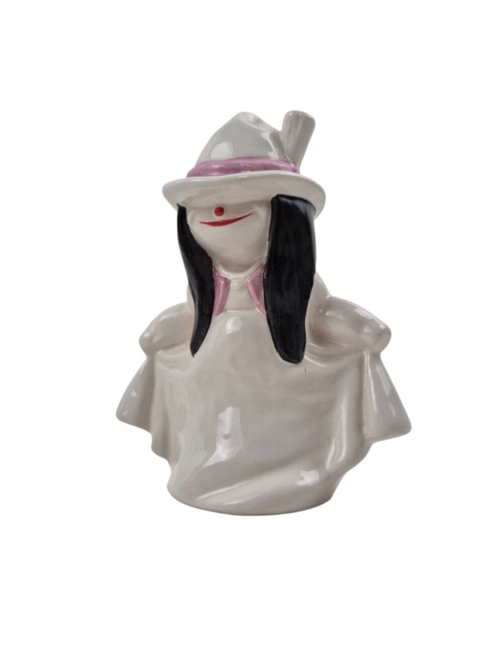 Goebel Snow Girl Figurine Porcelain White Ghost Witch TMK 6 Vintage Whoosit - Picture 7 of 10